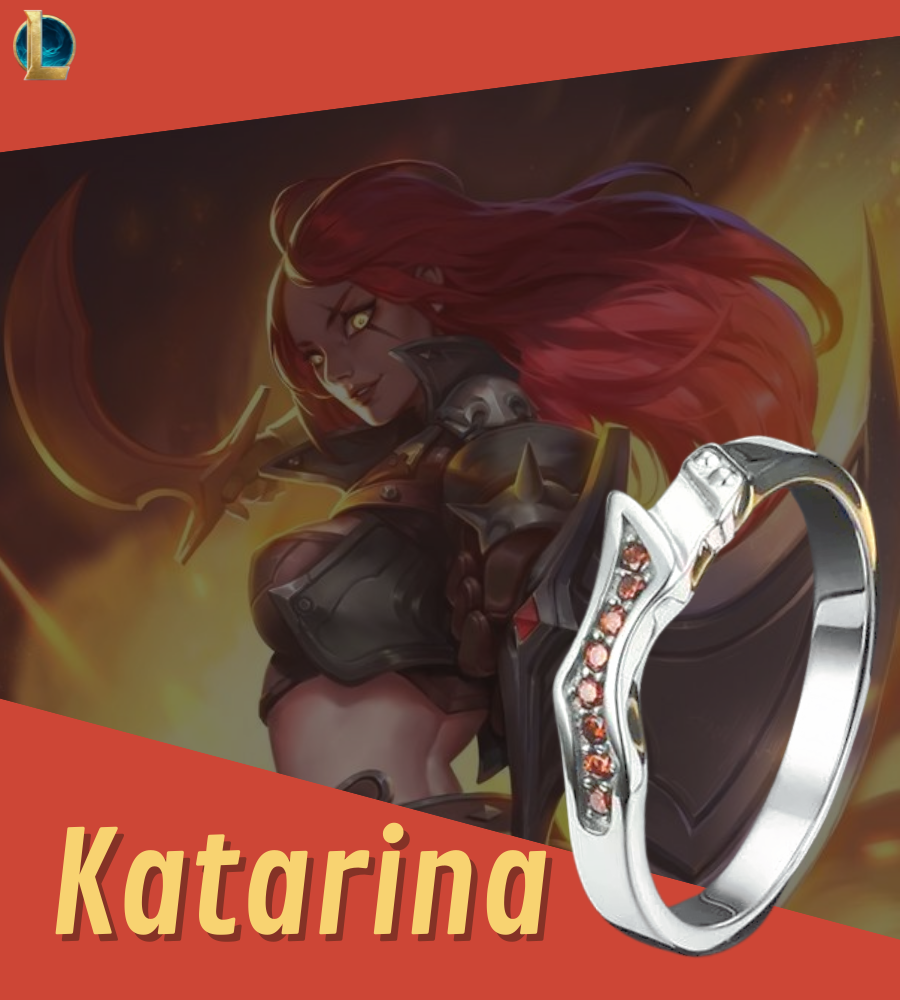 Katarina - league of legends - anel loja kitsune