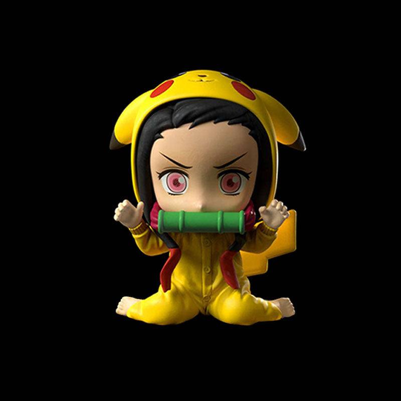 Figure Nezuko com cosplay do pikachu - Kitsune | Loja Geek