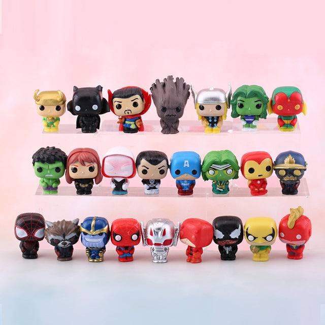 Miniaturas Marvel ( Estilo funko ) | 24 unidades - Kitsune | Loja Geek