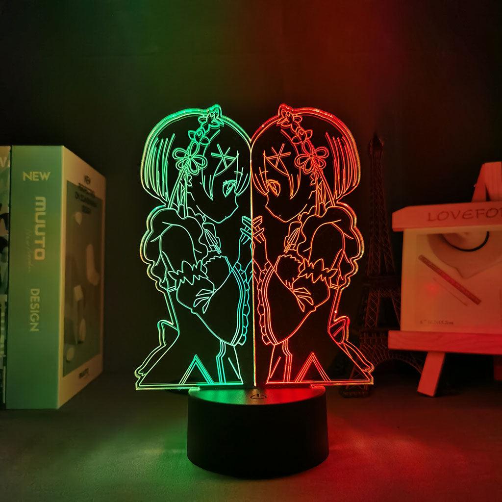 Re:zero | Luminária Dual Color - Kitsune | Loja Geek