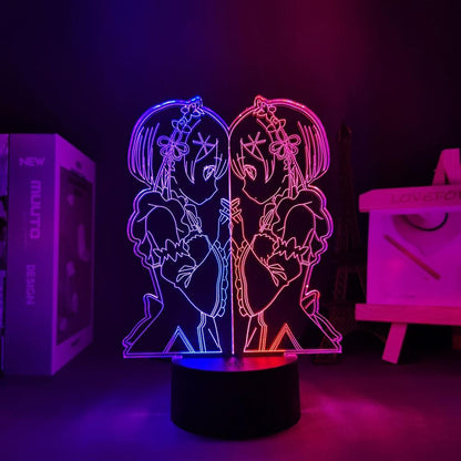 Re:zero | Luminária Dual Color - Kitsune | Loja Geek
